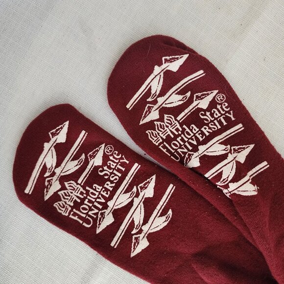FSU Florida State University Seminoles Vintage Red Socks - Picture 3 of 4